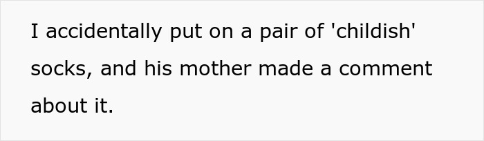 Woman wearing a fun sock collection, laughing and holding colorful socks, with a trashed boyfriend in the background.