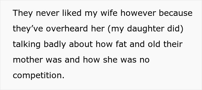 Text excerpt showing a man aghast as mistress-turned-wife's insecurity exposed about ex marrying a rich man. Text excerpt showing a man aghast as mistress-turned-wife's insecurity exposed about ex marrying a rich man.