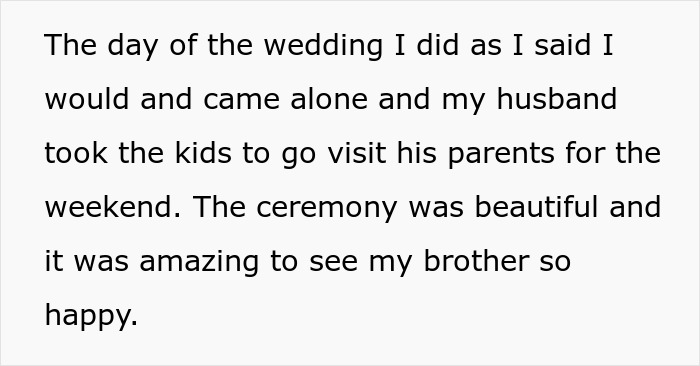 Text excerpt describing an estranged sister reflecting on family patriarch and brothers&rsquo; collapsing marriages.