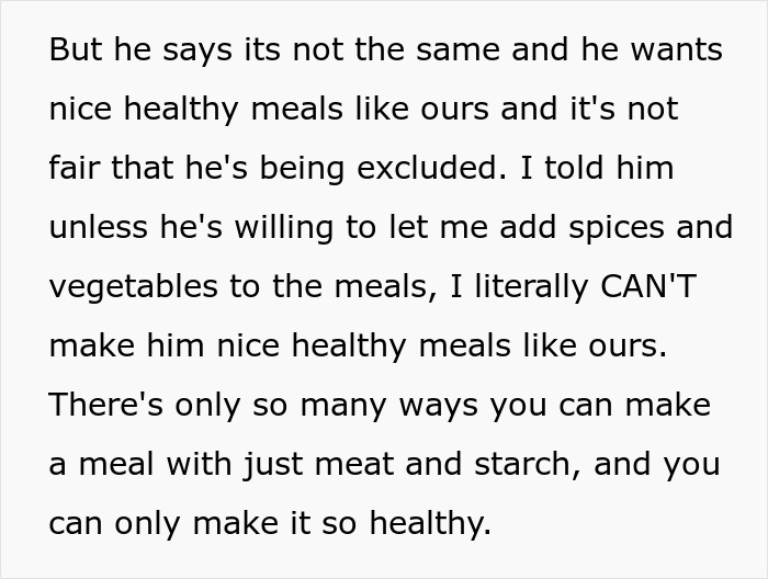 Wife Refuses To Eat "Garbage" Anymore, Husband Claims He's Being Starved By Her Healthy Meals