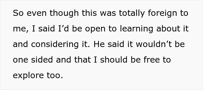 Man in a poly relationship discussing feelings with his depressed wife, exploring openness and communication together.