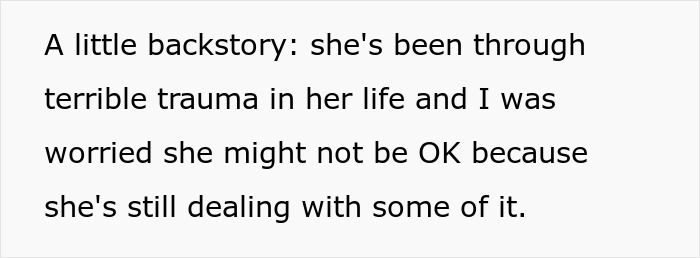 Text excerpt explaining a man dating a single mom dealing with trauma and emotional challenges in their relationship drama.