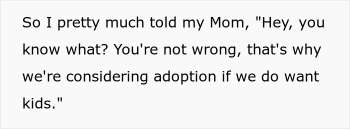 Mom Pressures Childfree Daughter To &ldquo;Give Birth,&rdquo; Backtracks Fast When Adoption Enters The Chat