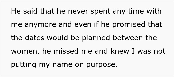 Text about a woman reflecting on her experience with polyamory and feeling neglected in the relationship.