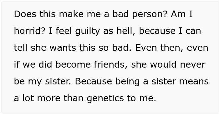 Woman Finds Biological Sister Wanting To Connect, Assumes She’s Invited To Her Wedding Woman Finds Biological Sister Wanting To Connect, Assumes She’s Invited To Her Wedding