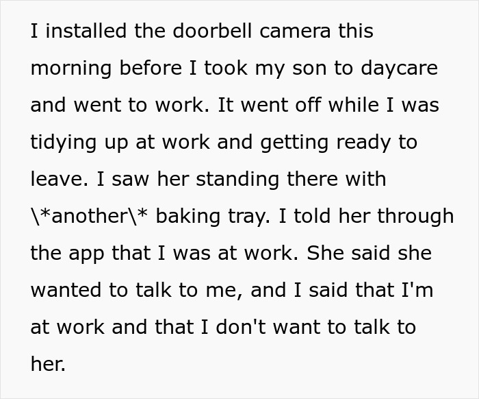 Text description of a stressed man feeling paranoid about an unhinged neighbor who won’t leave him alone at home.