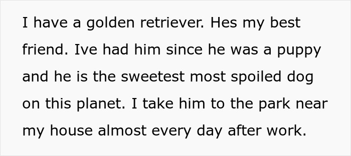Alt text: Woman reporting dog owner to animal control after claiming the pet does not match causing emotional reaction.