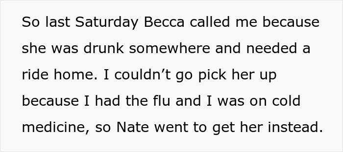 Text message conversation describing a woman confused after a best friend&rsquo;s cheating confession and boyfriend&rsquo;s denial.
