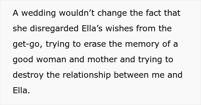 Teen makes sure stepmom is miserable on her wedding day for trying to erase late mom&rsquo;s memory and wishes.