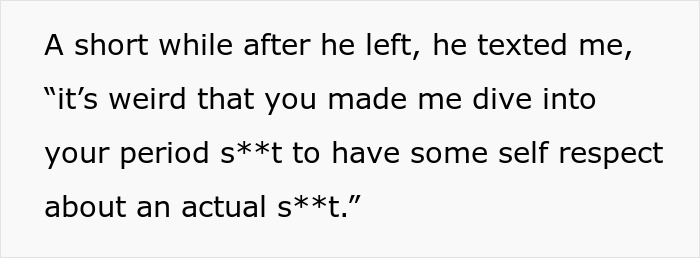 Guy Leaves Girlfriend's Apartment Upset, She Later Finds Out It's Because Of Period Products