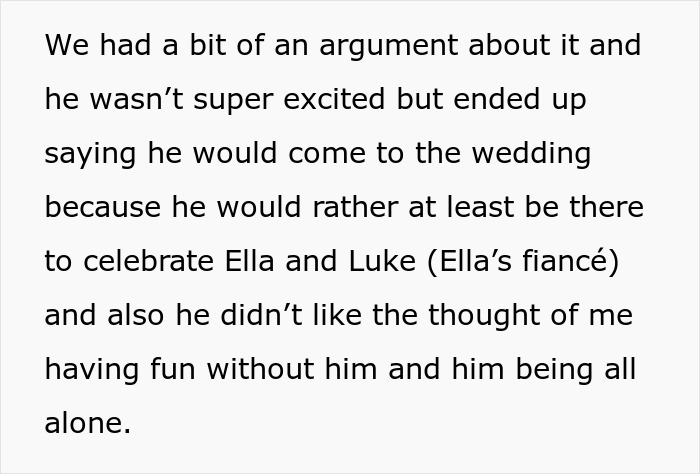 Man showing frustration as girlfriend performs maid of honor duties at a friend&rsquo;s wedding, revealing his true emotions.