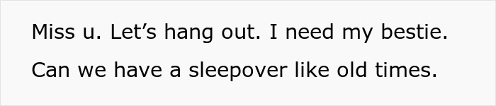 Text message expressing the need for a best friend backup plan after feeling hurt and wanting to hang out.