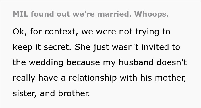 Text discussing a MIL accusing DIL of changing him after son cuts toxic family and excludes MIL from wedding.