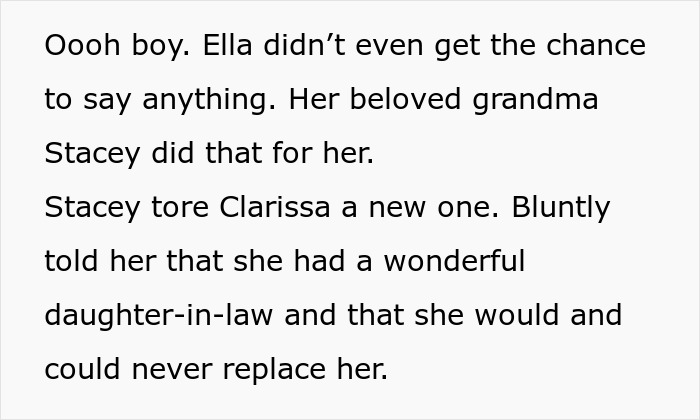 Text excerpt about teen confronting stepmom on wedding day to protect late mom&rsquo;s memory and keep her miserable.