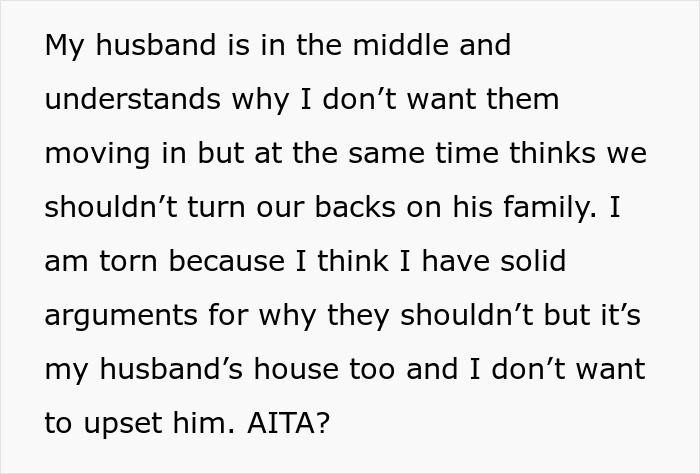 Woman fed up with in-laws constantly showing up unannounced, feeling panicked about them wanting to move in.
