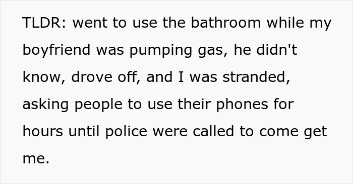 Woman's "Joke" Becomes Her Nightmare When Her BF Drives Off, Leaving Her Stranded With No Phone Woman's "Joke" Becomes Her Nightmare When Her BF Drives Off, Leaving Her Stranded With No Phone