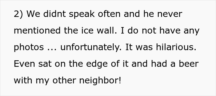 Man using a snowblower to clear snow, focusing on ensuring only the mean neighbor&rsquo;s driveway remains snowed in.