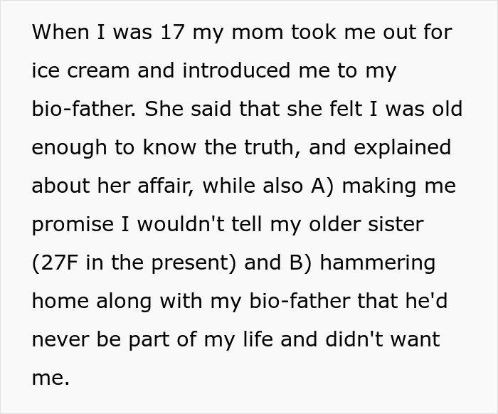 Half-Sis Shares She’s Dating Older Guy, Woman Mortified After Learning He’s Her Bio Dad Half-Sis Shares She’s Dating Older Guy, Woman Mortified After Learning He’s Her Bio Dad