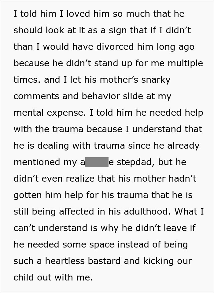 Woman Hands Husband Divorce Papers, Because He Ignored His Mom's Insults Way Too Long