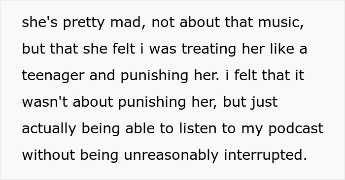 Partner with an annoyed faceplate expression as girlfriend mutes music to avoid interruptions during a podcast.