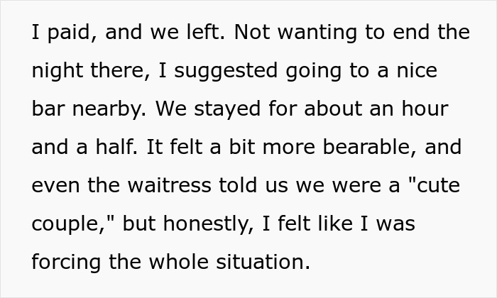 Alt text: Man travels 7000km to meet woman he met online, facing regret as soon as their date begins in an awkward setting. Alt text: Man travels 7000km to meet woman he met online, facing regret as soon as their date begins in an awkward setting.