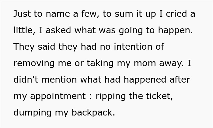 Teen regrets being honest with her therapist as her mom faces trouble with CPS after difficult family events. Teen regrets being honest with her therapist as her mom faces trouble with CPS after difficult family events.
