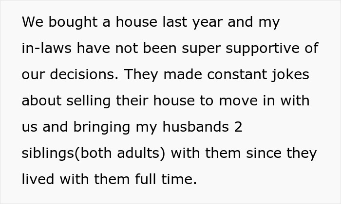 Woman fed up with in-laws constantly showing up unannounced, stressed by their threat to move in with family.