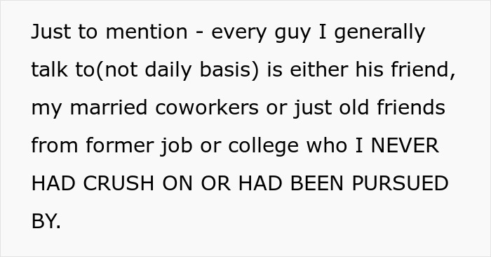Text discussing interactions with married men and old friends, relating to a married man texting a woman he loved years ago.