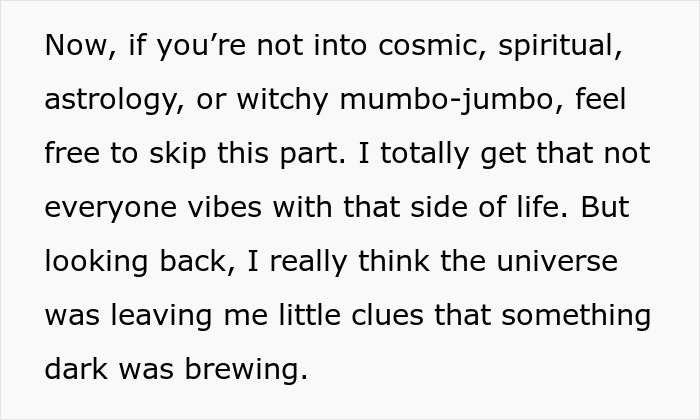Text discussing postpartum boundaries and hints of a dark brewing situation related to postpartum retaliation effects.