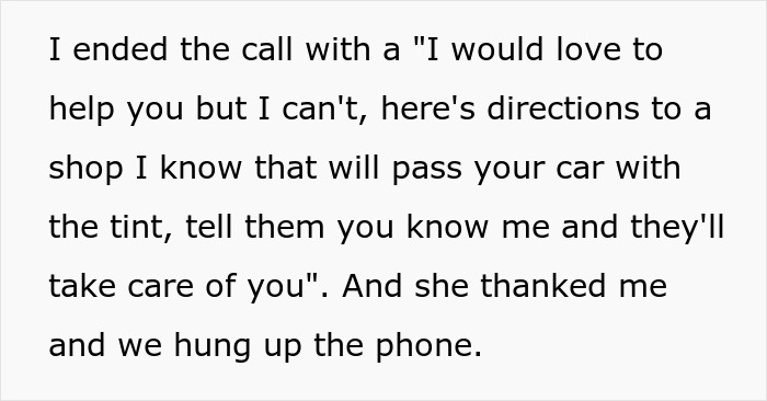 Text showing a man-date-single-mom-drama conversation about giving directions and ending a helpful phone call.