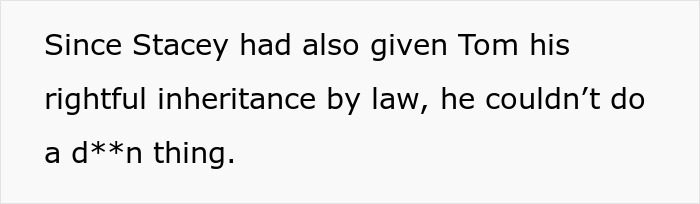 Text excerpt about inheritance dispute highlighting teen's effort to make stepmom miserable on wedding day.