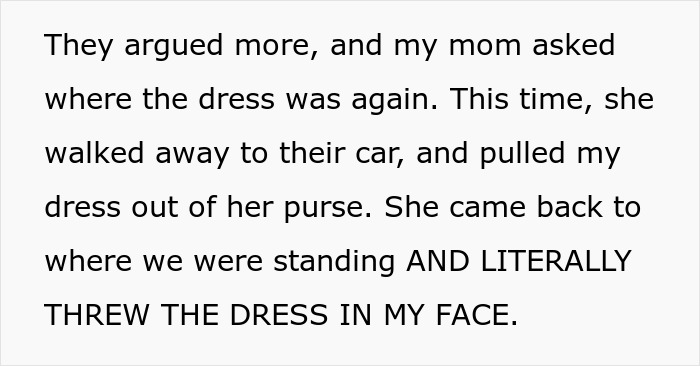 Text excerpt showing a woman stunned as roommate&rsquo;s parents use a spare key to let themselves in and act like babysitters.