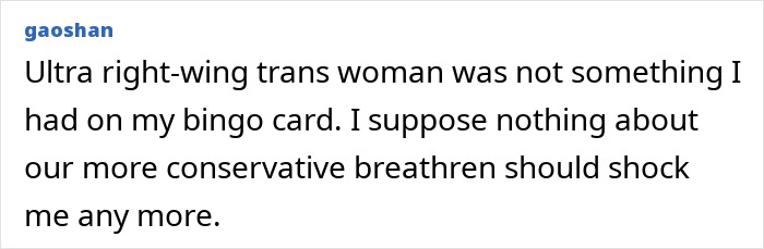 Comment about a trans mom Roberta Dorgan shared by family after Rhode Island hockey tragedy in an online discussion.