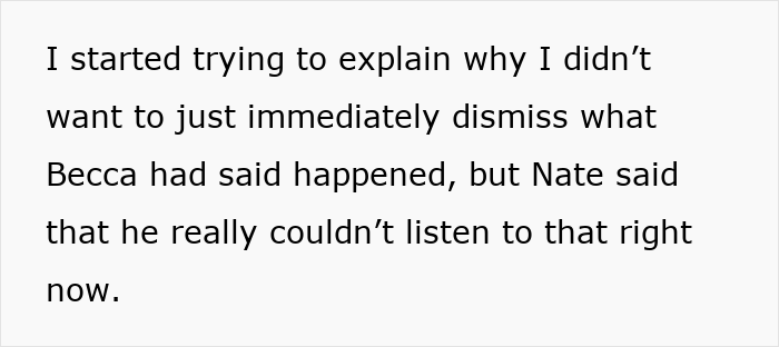 Text showing a woman confused about a cheating confession from her best friend while her boyfriend denies it.