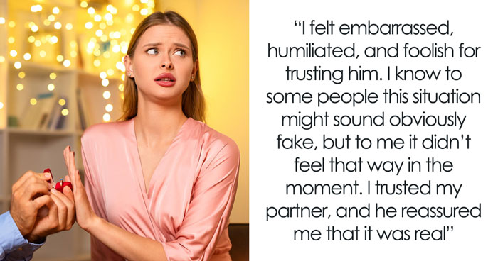 Woman Heartbroken After BF Tricks Her Into A Fake Proposal And Marriage Ceremony, Feels Humiliated