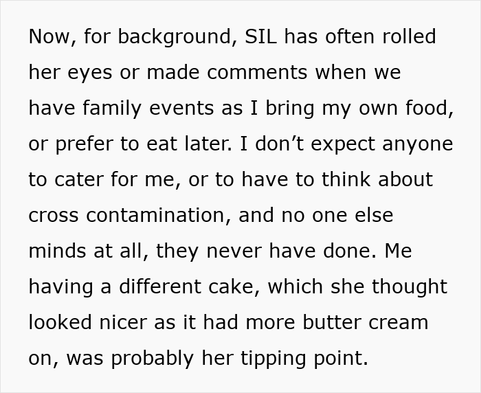 Greedy Lady Eats SIL&rsquo;s Gluten-Free Cake As It &ldquo;Looks Better,&rdquo; Sparks Drama As Hubby Scolds Her