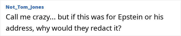 Screenshot of a forum post questioning why information about sulfuric acid purchase for Epstein Island was redacted.