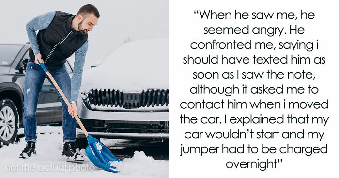 “Am I The Jerk For Not Moving My Car In The Snow After A Neighbor Left A Note?”