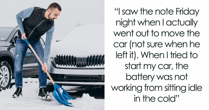 Man Believes He’s Entitled To A Snow-Free Parking Place Paid By Neighbor, His Cunning Plan Fails
