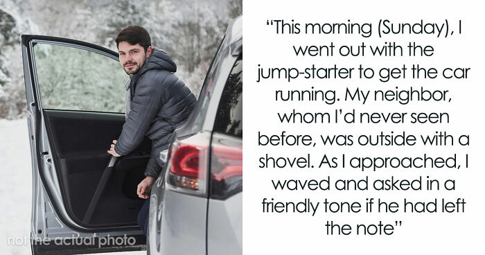 Guy Pays Teen To Dig His Car Out Of Snow, Cunning Neighbor Wants To Benefit From This For Free