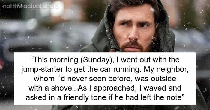 Man Believes He’s Entitled To A Snow-Free Parking Place Paid By Neighbor, His Cunning Plan Fails