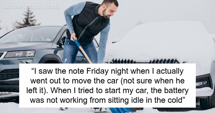 Man Believes He’s Entitled To A Snow-Free Parking Place Paid By Neighbor, His Cunning Plan Fails