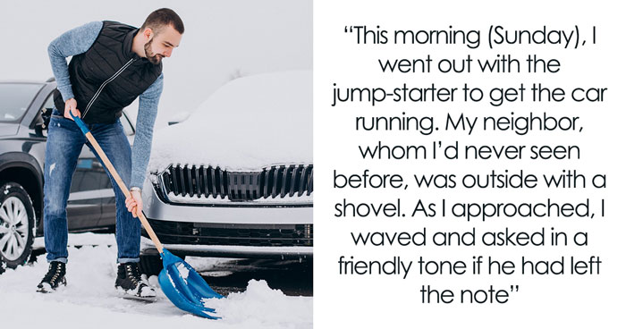 Man Believes He’s Entitled To A Snow-Free Parking Place Paid By Neighbor, His Cunning Plan Fails
