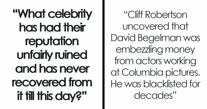 41 Celebs Who Didn’t Do Anything Wrong But Got Their Reputation Ruined Anyway