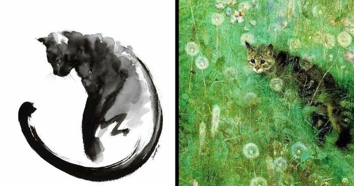47 Paintings Of Cats Throughout The Years That Prove They Were Always Favorite Art’s Subject
