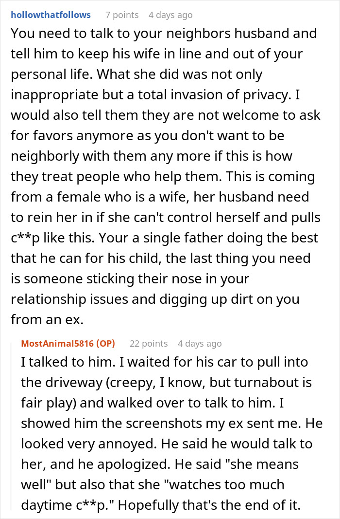 Man stressed and paranoid at home, anxious about unhinged neighbor refusing to leave him alone in a tense situation.