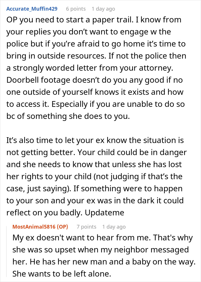 Man stressed and paranoid about going back home due to unhinged neighbor harassing and refusing to leave him alone.