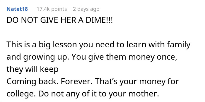 &ldquo;Struggling&rdquo; Mom Sees 19YO Daughter's $4K Savings And Demands Half, Mad As She Won't Hand It Over