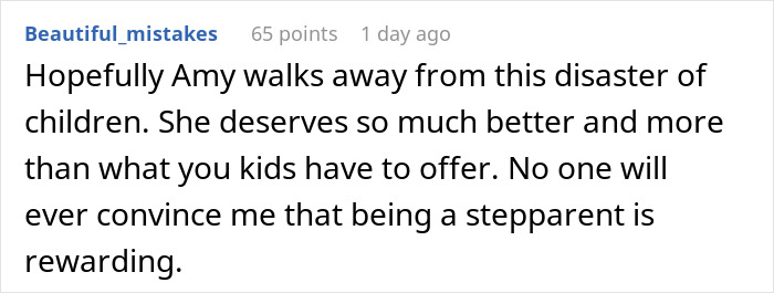 Reddit comment expressing hope that a widowed dad finds love again despite his teen daughter's jealousy.