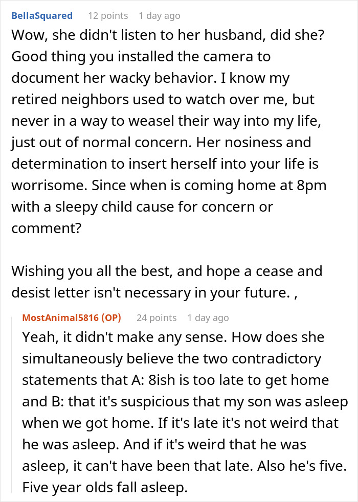 Man stressed and paranoid at home, concerned about unhinged neighbor’s intrusive and worrisome behavior.
